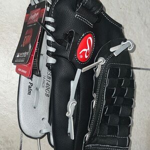 Rawlings Black and White softball Glove